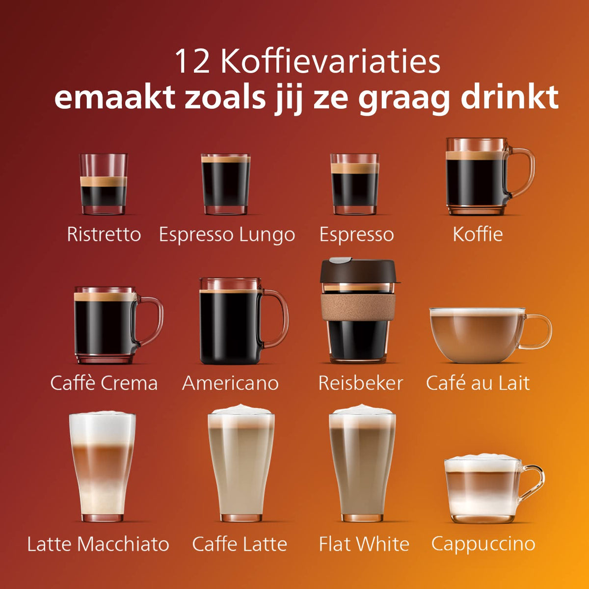 Philips 5400-serie LatteGo Espressomachine - 12 Dranken
