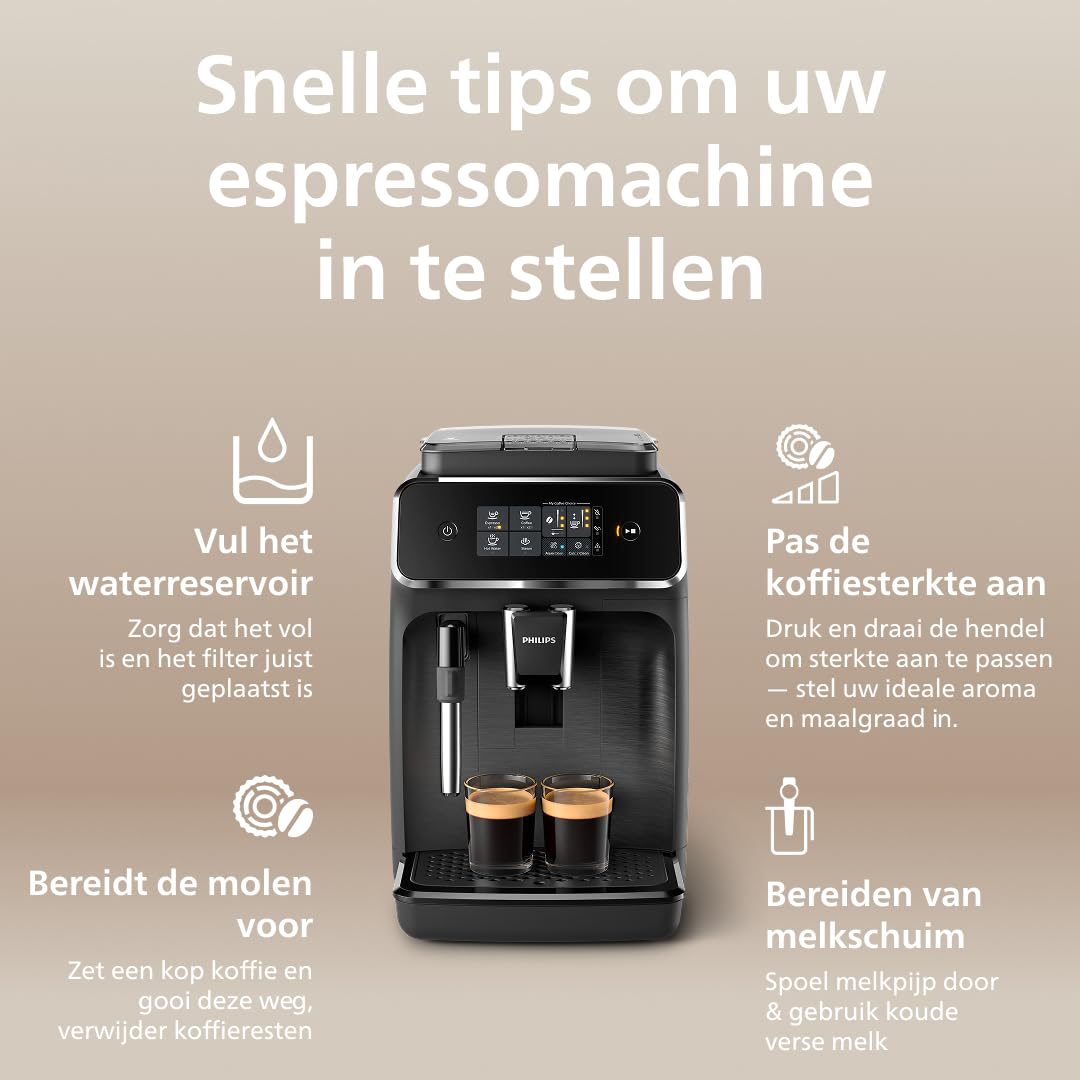 Philips 2200-serie Espressomachine - 2 Koffievarianten