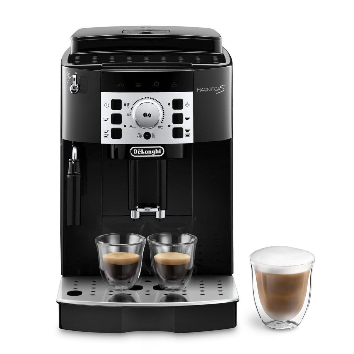 De'Longhi Magnifica S, Automatische Koffiezetapparaat van Bonen tot Kopje Koffie, Espresso en Cappuccino Apparaat, ECAM22.110.B, Zwart